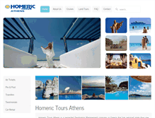 Tablet Screenshot of homerictours.gr